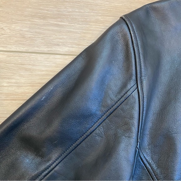 Chrome Gear RevTech Leather Jacket Size Large Biker Streetwear - Picture 5 of 8